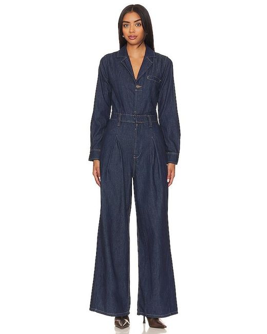 Free People Blue JUMPSUIT THE FRANKLIN