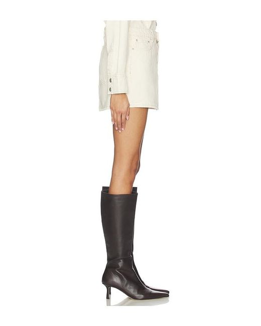 DL1961 White Dl Alma Denim Mini Skirt
