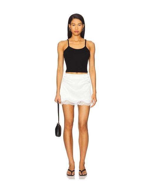 superdown White Petra Mini Skirt