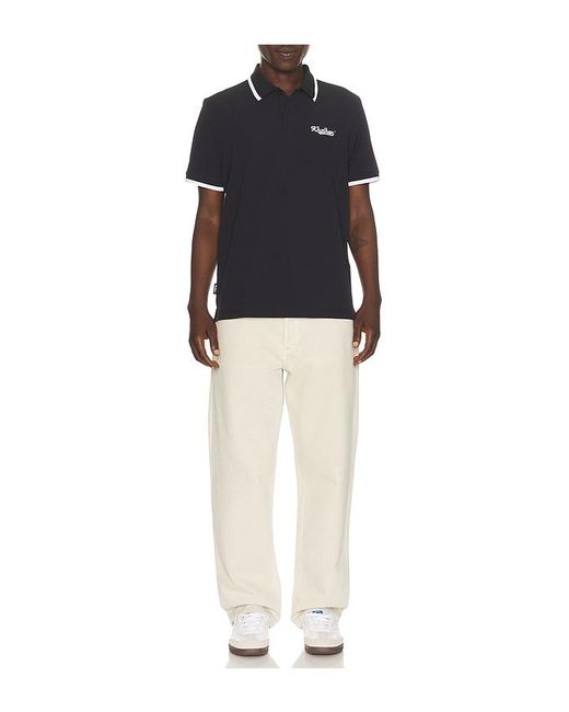 Khalhon Blue Short Sleeve Performance Polo for men