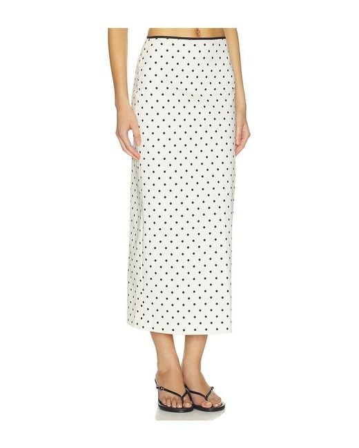 Tularosa White Elowen Midi Skirt
