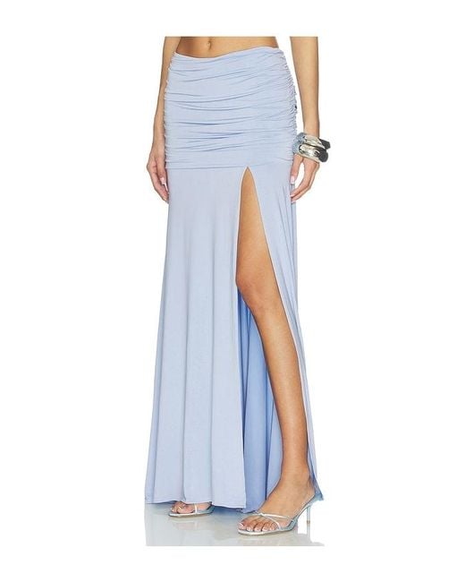 Amanda Uprichard Blue Leo Skirt