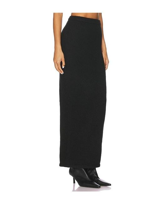 ALL THE WAYS Black Elsie Knit Maxi Skirt