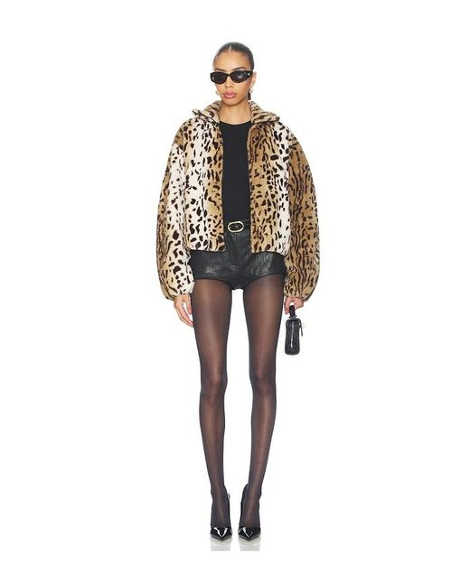 Amanda Uprichard Blue X Revolve Como Bomber Jacket