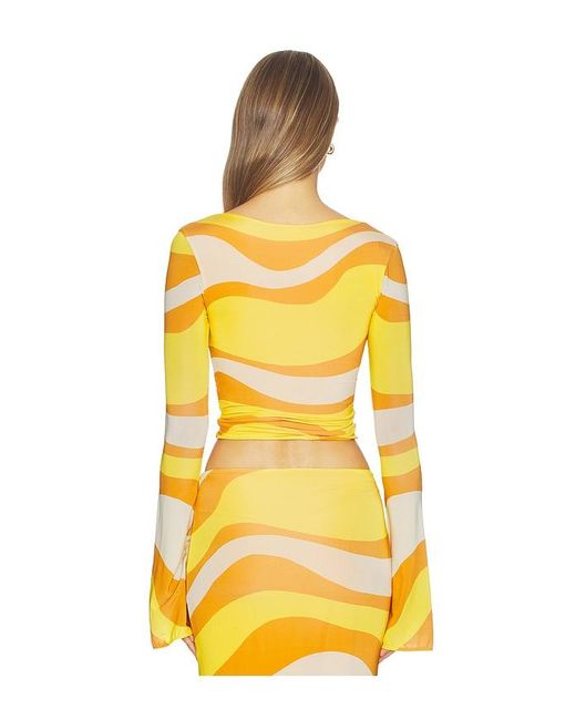 Cala De La Cruz Yellow Aelin Top