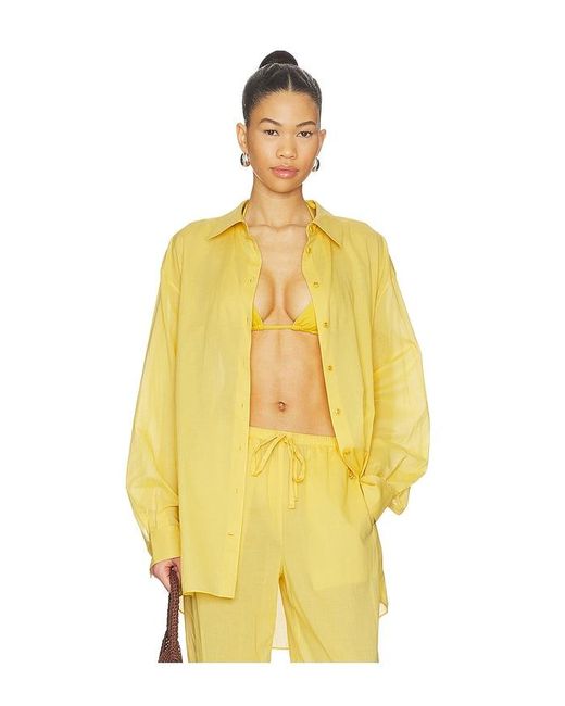 ÉTERNE Yellow Cotton Lucien Top