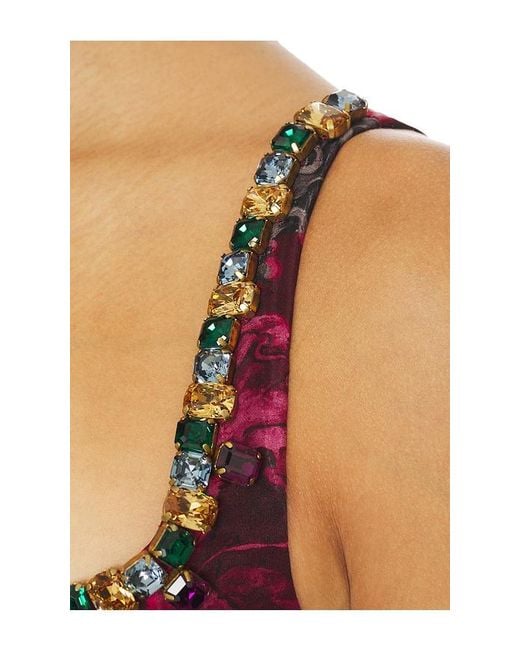 La Fuori Red Jewel Dress