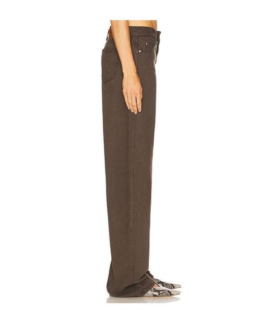 GRLFRND Brown Austen Low Rise Curve