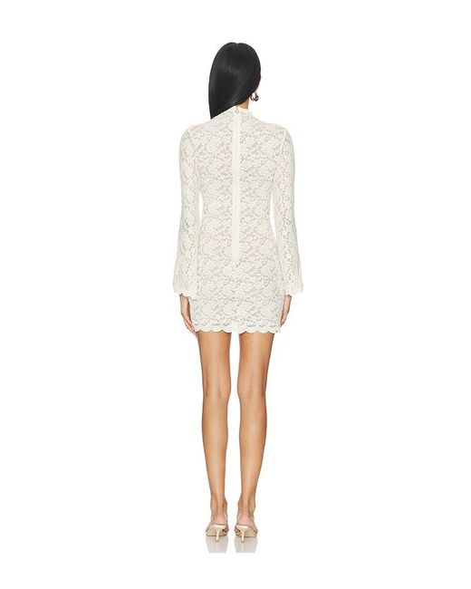 Nookie White Mystique Long Sleeve Mini Dress