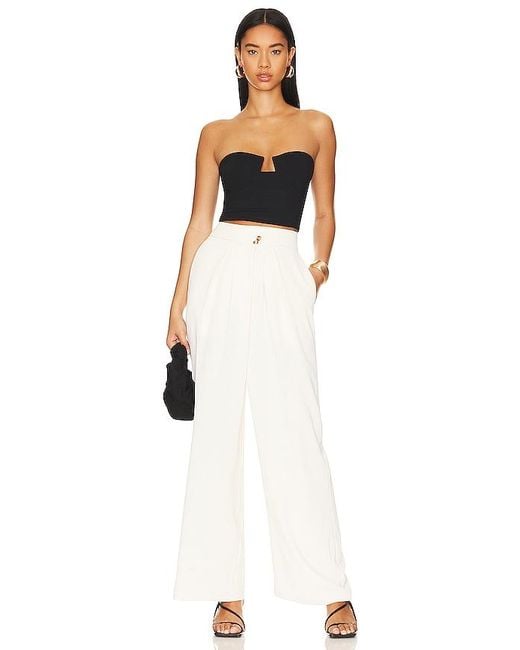 Susana Monaco Black Wire Crop Top