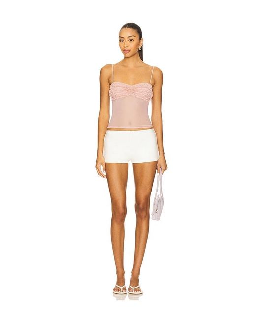 MORE TO COME White Carmine Cami Top