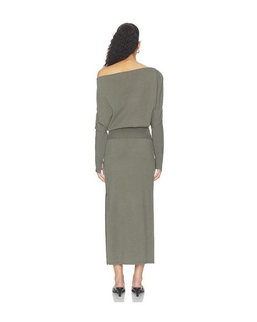 Jonathan Simkhai Green Janese Off Shoulder Midi Dress