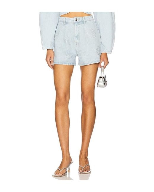 ROTATE BIRGER CHRISTENSEN Blue Barnia Short