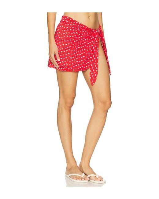 Solid & Striped Red The Mini Wrap Pareo