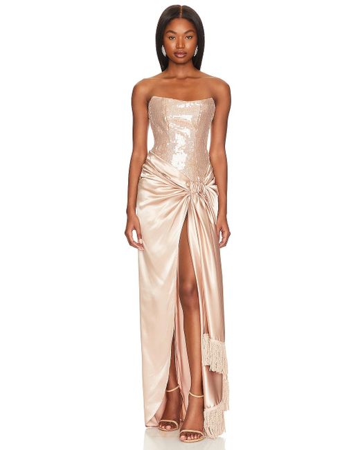 Bronx and Banco Gina Gown in Natural | Lyst