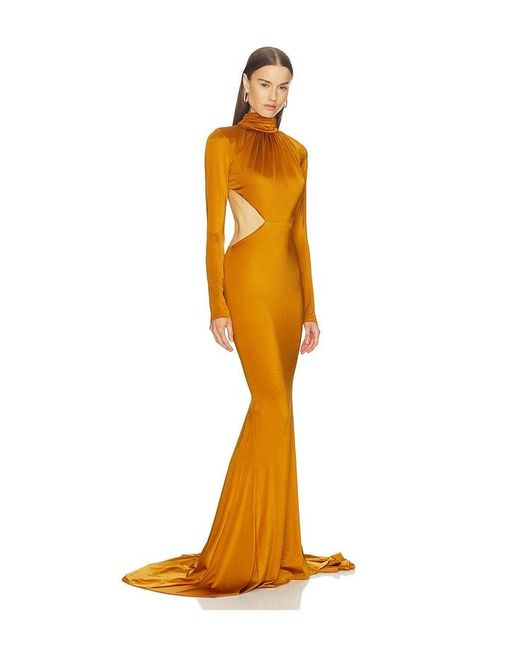 Michael Costello Metallic X Revolve Salima Gown