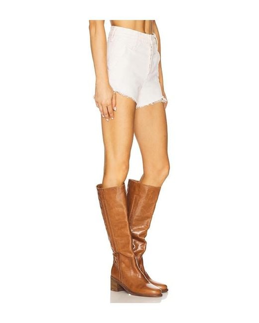 Mother White The Rocky Tomcat Kick Fray Short