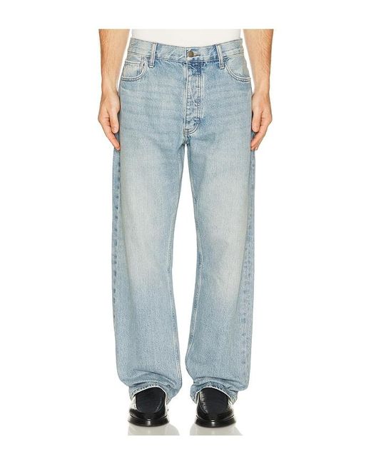 Fear Of God Blue Denim 5 Pocket Jeans for men