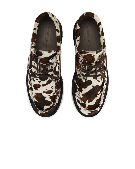 AllSaints Black Skiff Boat Shoe for men