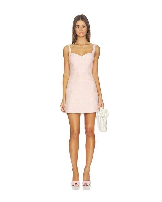 Alice + Olivia White Eve Sweetheart Mini Dress