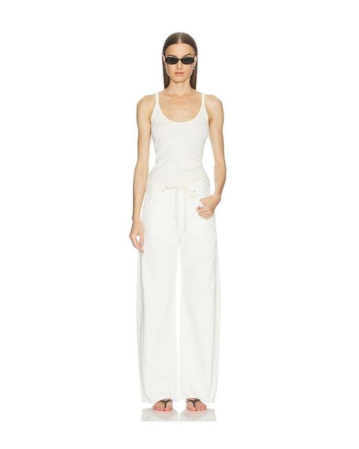 Citizens of Humanity White Brynn Drawstring Trouser