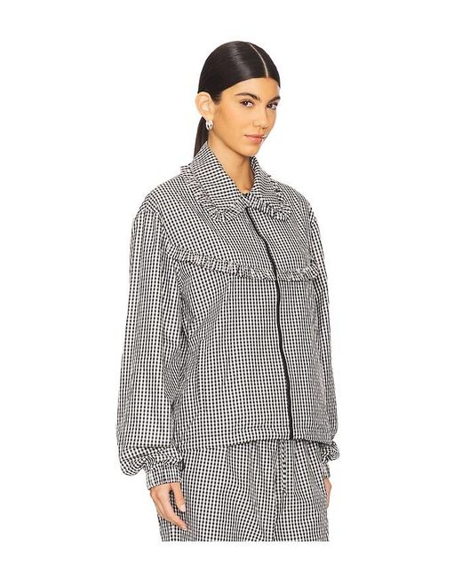Tanner Fletcher Archie Ruffle Trim トラックジャケット Gray