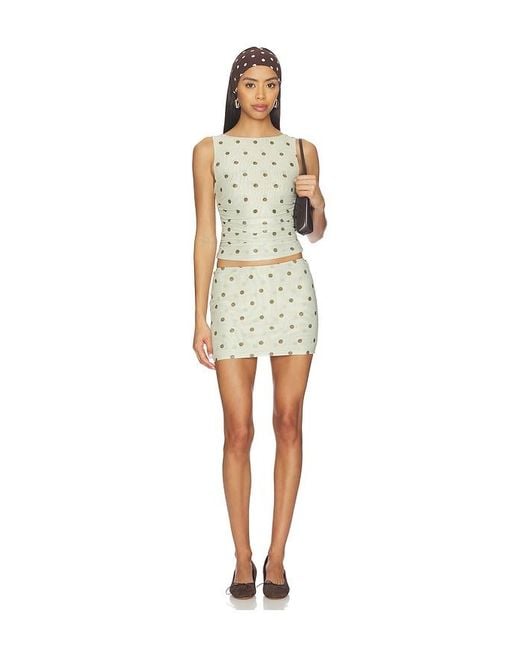 MORE TO COME White Logan Mini Skirt Set