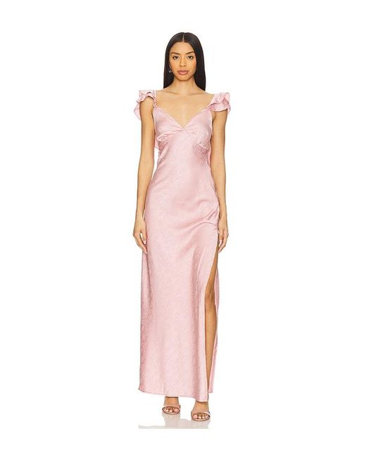 MORE TO COME Becky Ruffle Maxi Dress in White | Lyst