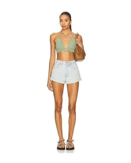 Re/done White 70S High Rise Short
