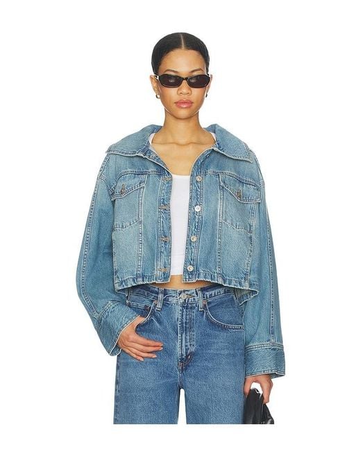 Free People Blue Side To Side Jacket
