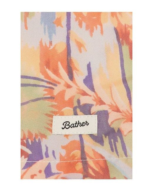Bather Red Macaw Jungle Swim Trunk for men