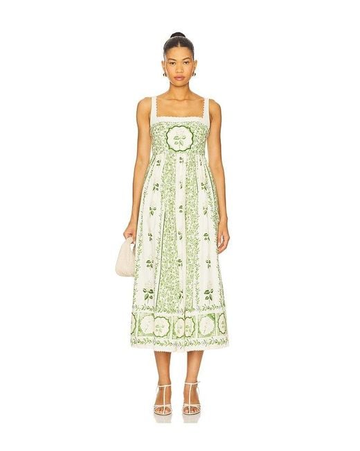 Agua Bendita White Barbara Wild Dress
