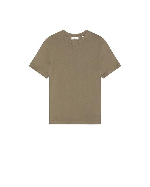 FRAME Green Short Sleeve Light Cotton Tee for men