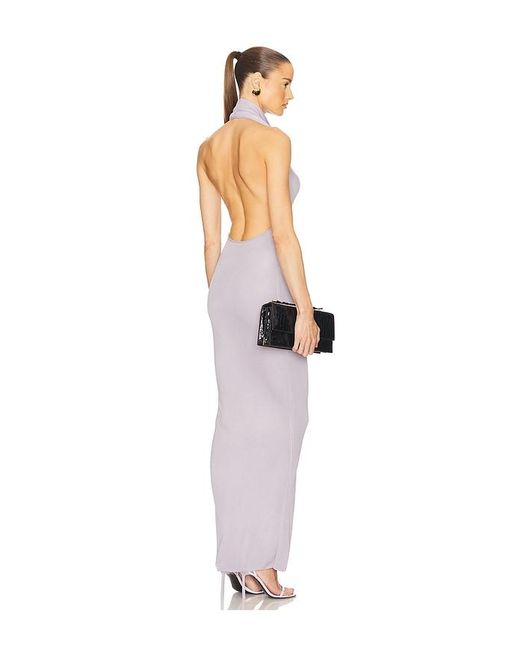 Helsa White Aaliyah Maxi Knit Dress