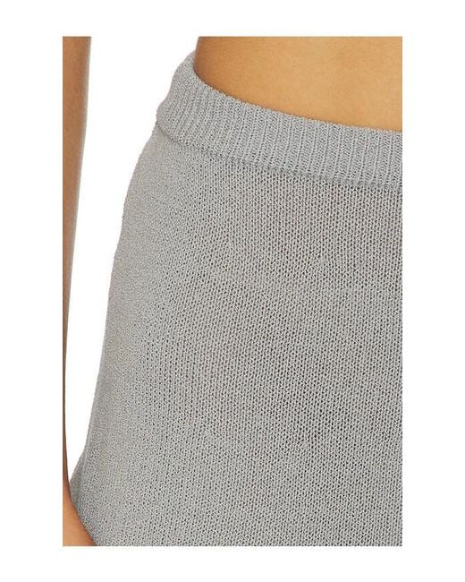 SNDY'S Gray Monte Knit Mini Skirt