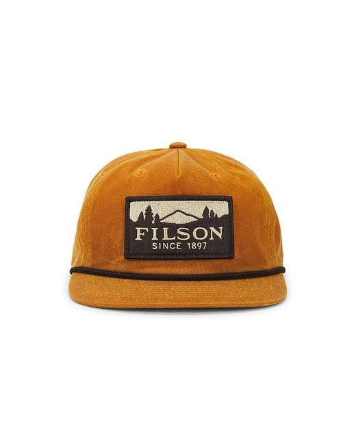 Filson Kappe Waxed in Orange für Herren