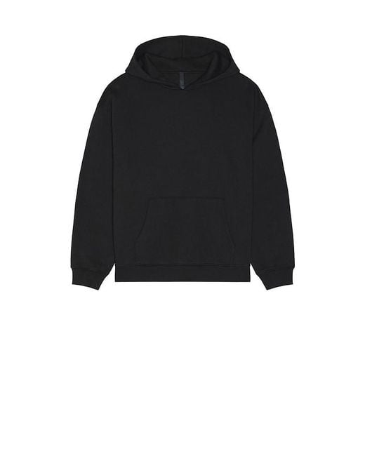 Skims Black Fleece Relaxed Hoodie for men