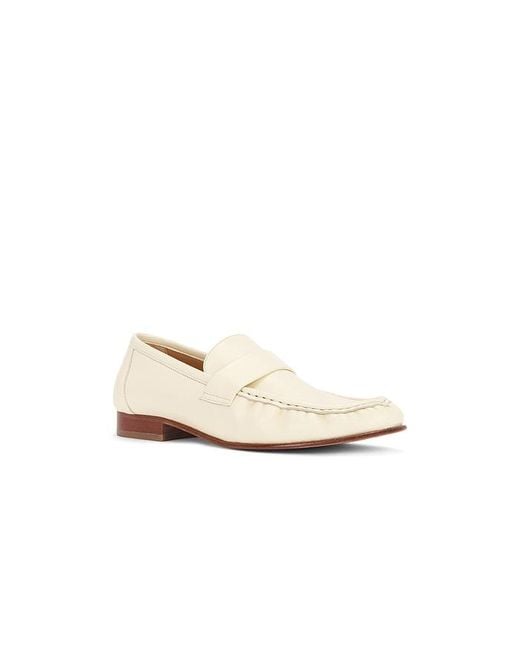 Mansur Gavriel White Ruched Loafer