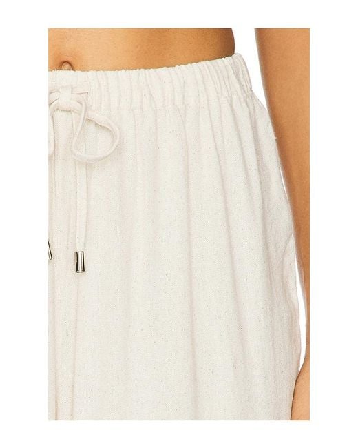 ALL THE WAYS White Beth Drawstring Pant
