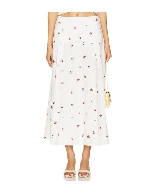 Solid & Striped White The Gael Skirt