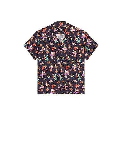 ARRELS Barcelona Red Catch The Wind X Gary Baseman Camp Collar Shirt for men