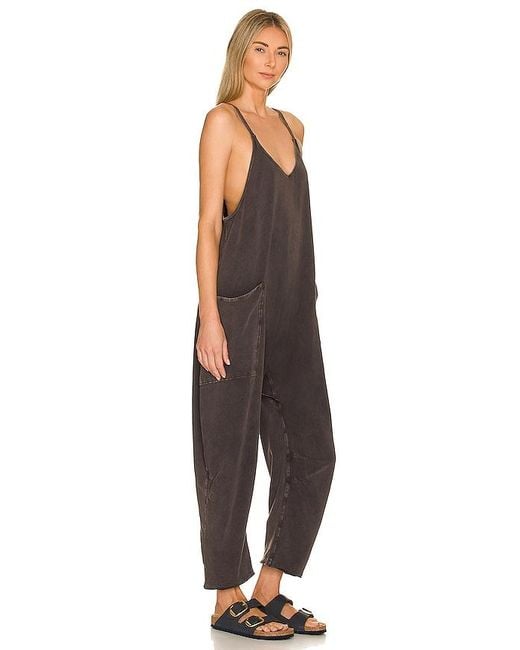 Free People Black X Fp Movement Hot Shot Onesie
