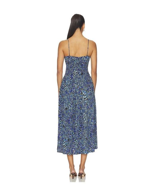 Ulla Johnson Blue Arda Sleeveless Jersey Dress