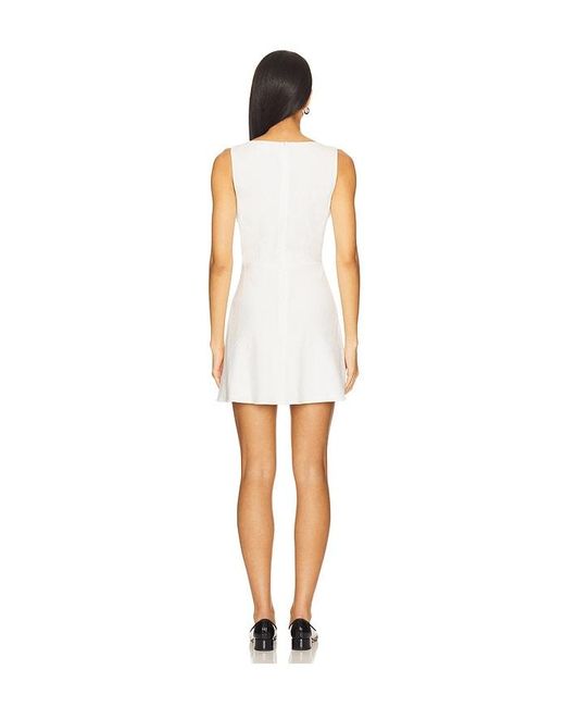 MORE TO COME White Lillia Mini Dress