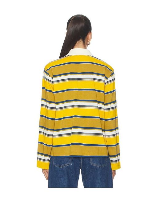 GRLFRND Yellow Long Sleeve Polo