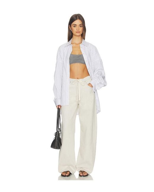 Citizens of Humanity White Brynn Drawstring Trouser