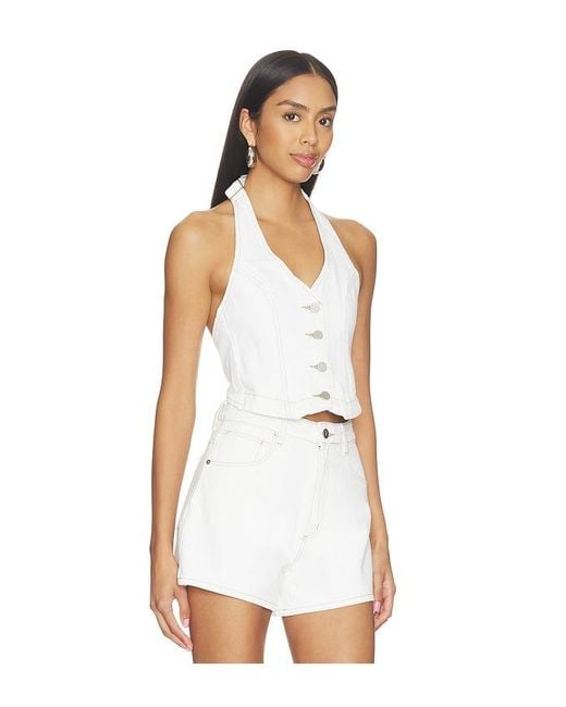 A.Brand White Cest La Vie Top
