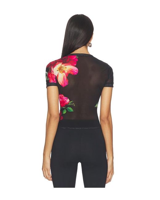 Alice + Olivia Multicolor Tess Crew Neck Tee