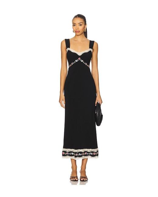 Rixo Black Lucie Dress