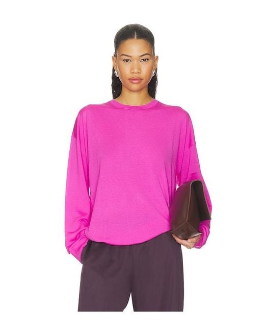 Leset Pink James Oversized Crewneck